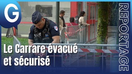 Reportage - L'immeuble le Carrare évacué et sécurisé