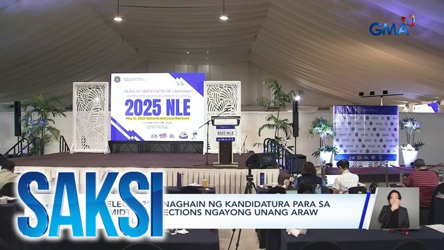 Comelec - 3,259, naghain ng kandidatura para sa 2025 midterm elections ngayong unang araw ng COC filing | Saksi