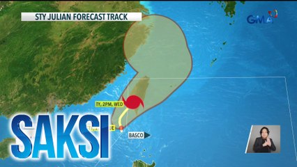 Super Typhoon Julian, pansamantalang lumabas sa PAR | Saksi