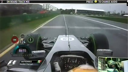 F1 Melbourne 2014 Q1 Esteban Gutierrez OnBoard