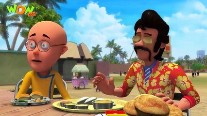 Chaiwala In Juhu Beach  Motu Patlu New  S13  Cartoons For Kids  spot_720pFH
