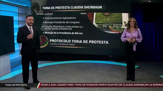 Este es el protocolo a seguir en la toma de protesta de Claudia Sheinbaum