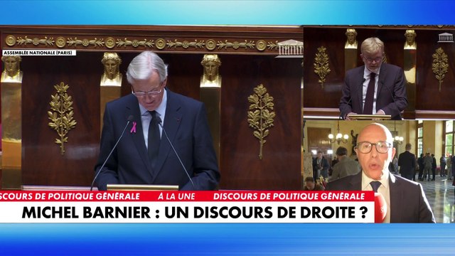 Le discours de Michel Barnier est «une tisane là où on a besoin de chirurgie» selon Eric Ciotti