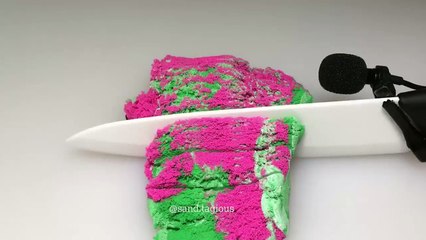 Very Satisfying and Relaxing Compilation 109 Kinetic Sand ASMR