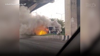 23 Bodies Found After School Bus Carrying Students and Teachers Catches Fire in Thailand