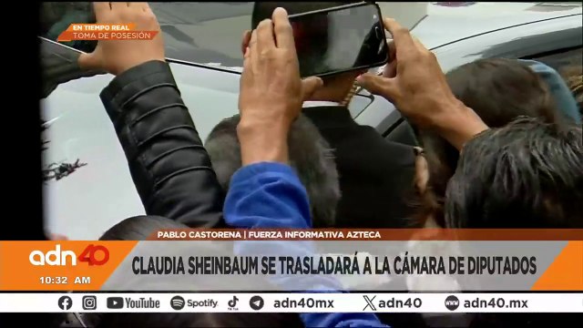 Claudia Sheinbaum sale de su casa y se dirige a la Cámara de Diputados para la toma de protesta
