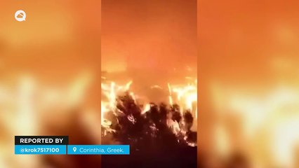 Several wildfires wreak havoc in Corinthia, Greece