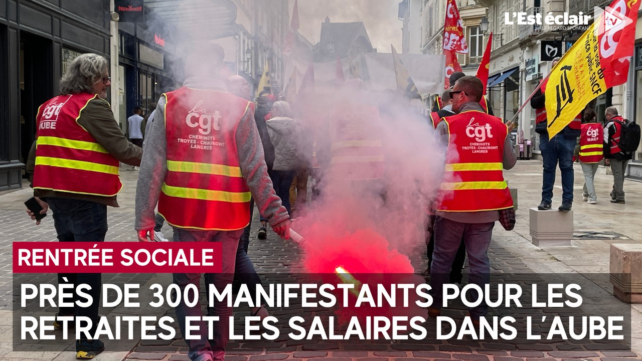 Rentrée sociale : 230 manifestants à Troyes ce mardi après-midi pour les retraites et les salaires