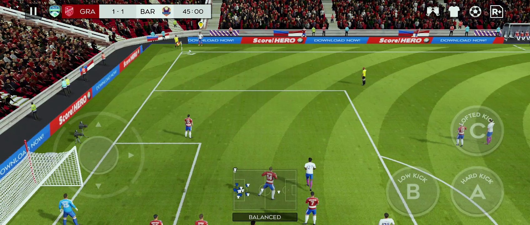 GRANADA VS BARCELONA - DREAM LEAGUE SOCCER SCENARIO