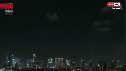 İran'ın İsrail'i vurduğu anlar