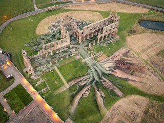 Incredible land artwork created by David Popa