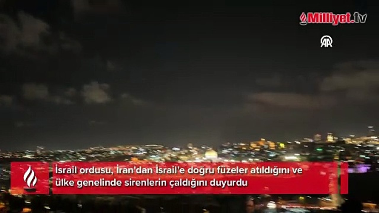 İran'dan İsrail'e füze saldırısı! Tel Aviv'de sirenler çalıyor