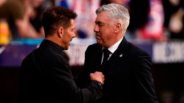 Carlo Ancelotti le contesta a Simeone tras las criticas a Courtois: Los violentos no pueden estar en un campo de futbol