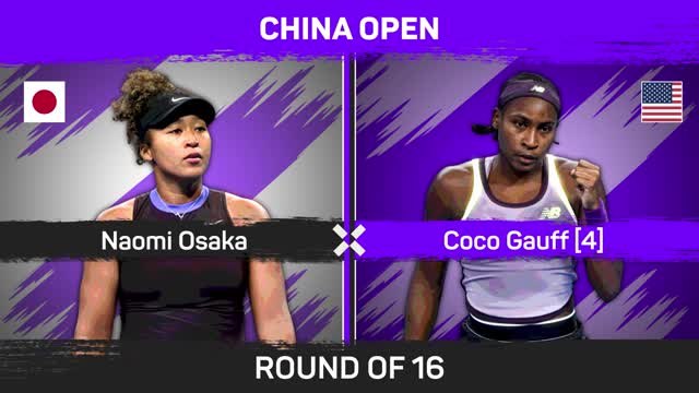 Gauff into Beijing quarters after Osaka retirement
