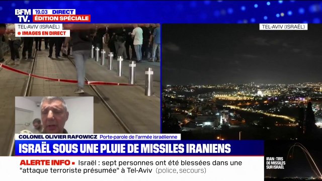 Missiles iraniens envoyés sur Israël: Ce qu'il s'est passé va obliger Israël à réagir , affirme Olivier Rafowicz, porte-parole de Tsahal