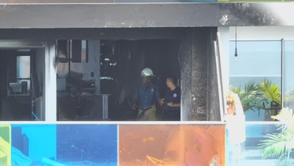 Una persona resultó herida en incendio en la Avenida Balboa