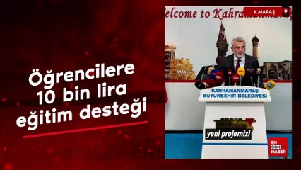 Kahramanmaraş'ta öğrencilere 10 bin lira eğitim desteği