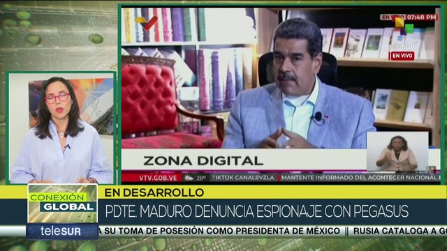 Pdte. Maduro denuncia espionaje con sistema Pegasus