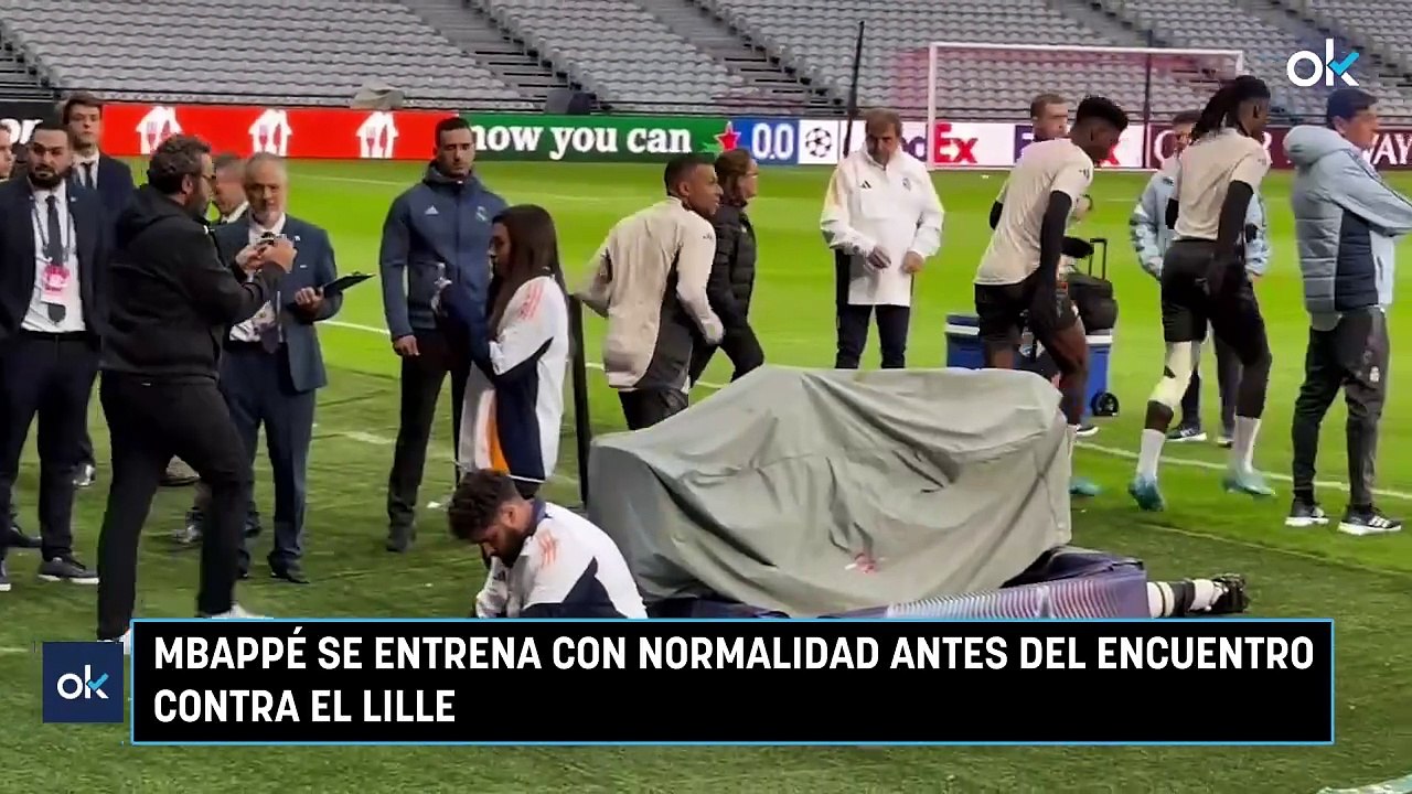 Mbappé se entrena con normalidad antes del encuentro contra el Lille
