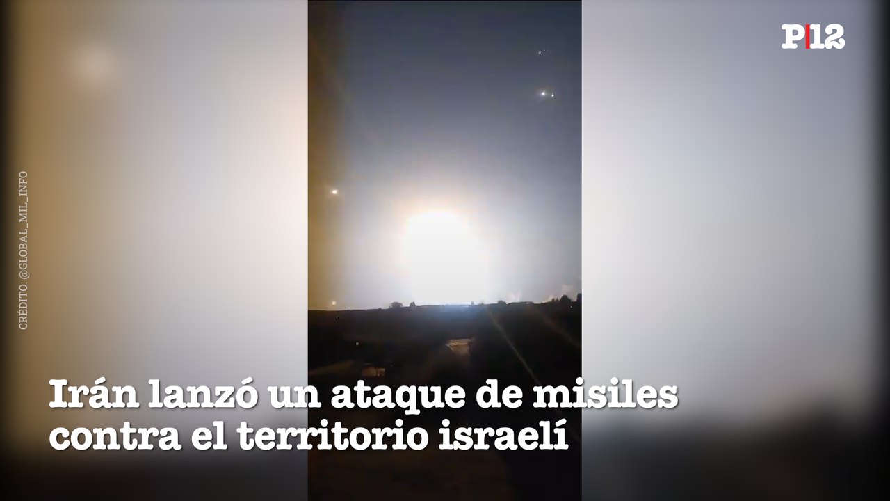 Irán lanzó un ataque de misiles contra el territorio israelí