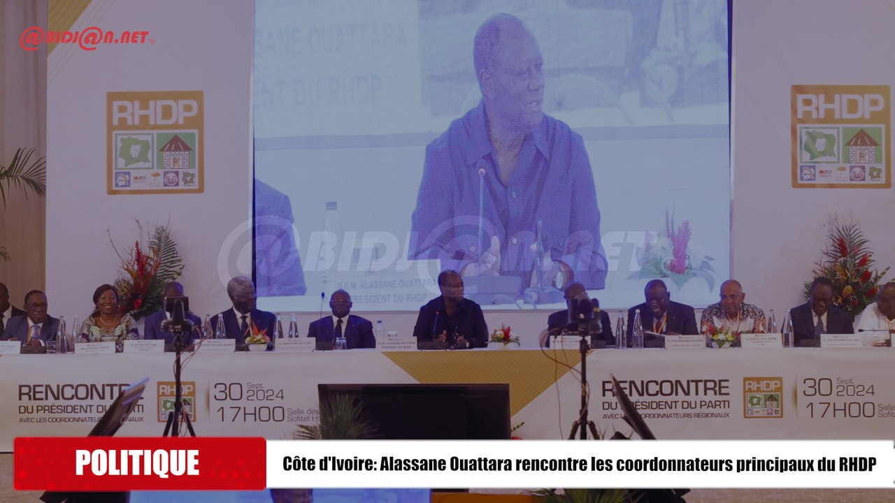 Côte d'Ivoire/Alassane Ouattara rencontre les coordonnateurs principaux du RHDP