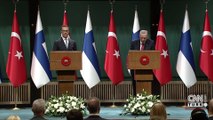 SON DAKİKA! Finlandiya Cumhurbaşkanı ile ortak basın toplantısı: Erdoğan: Lübnan halkının yanındayız