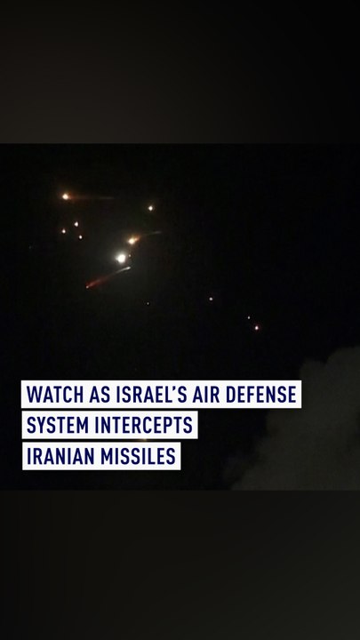WATCH as Israel’s air defense system intercepts Iranian missiles