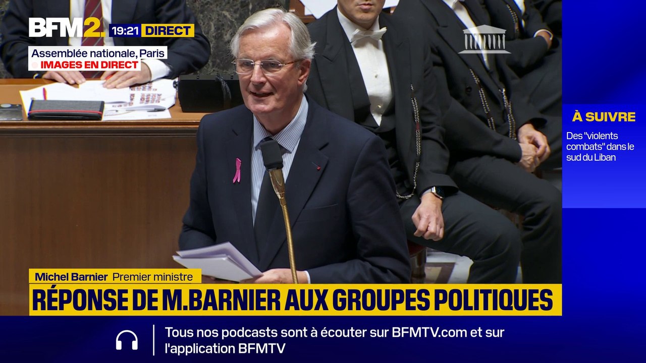 Michel Barnier: "M. Attal, je serai très attentif à vos propositions d'économies supplémentaires pour faire face au déficit que j'ai trouvé en arrivant"