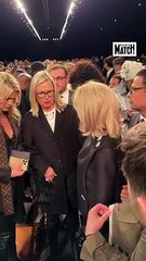Brigitte Macron assiste au défilé Louis Vuitton à Paris