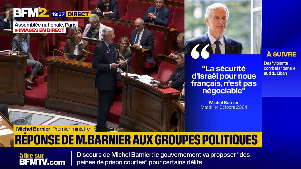 Michel Barnier à Éric Ciotti: "Je vous connais bien depuis longtemps. Je n'ai pas envie de faire de polémiques avec vous et je n'ai pas le temps"