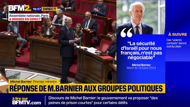 Michel Barnier à Éric Ciotti: Je vous connais bien depuis longtemps. Je n'ai pas envie de faire de polémiques avec vous et je n'ai pas le temps