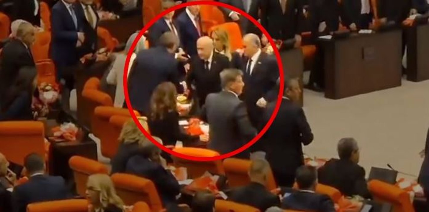 Bahçeli, grup konuşmasında 'çürük' dediği Özel ile Meclis resepsiyonunda tokalaştı