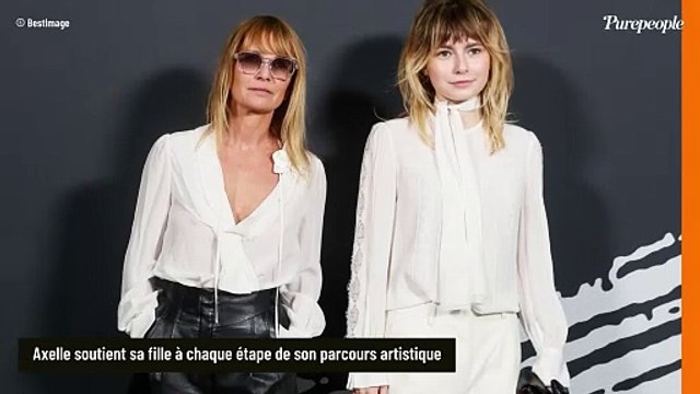 Après l'adieu à son père, Axelle Laffont peut compter sur le soutien de sa fille qui a un célèbre papa au défilé Shiatzy
