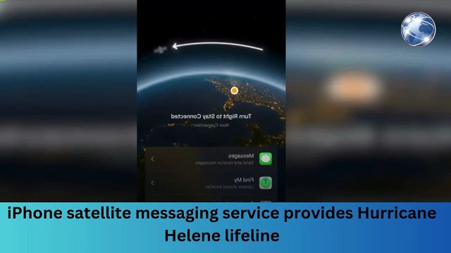 iPhone satellite messaging service provides Hurricane Helene lifeline’#breakingnews #worldnews #news
