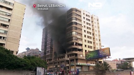 Ataque israelita nos subúrbios de Beirute destrói vários edifícios