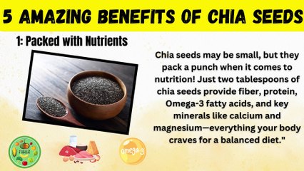 Want to boost your energy, improve digestion, and look younger—all with just one tiny superfood Stick around, because in the next three minutes, I’m revealing 5 amazing benefits of chia seeds that