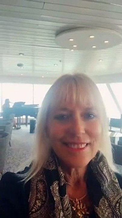 Holly Hennessey sends message from Villa Vie Odyssey in Belfast Lough