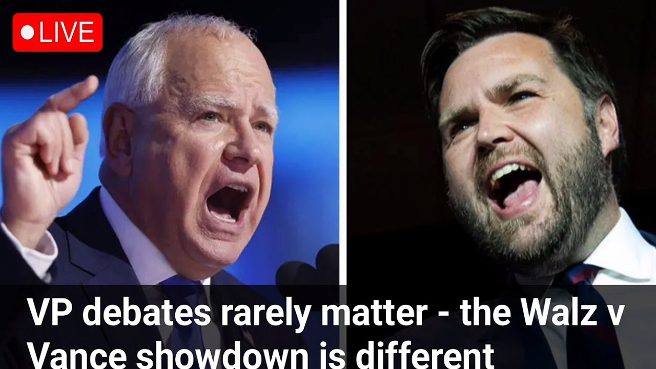 VP debates rarely matter - the Walz v Vance showdown is different