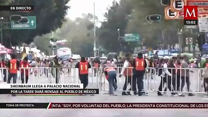 Скачать видео: Simpatizantes llegan al Zócalo de CdMx para festejar toma de protesta de Claudia Sheinbaum