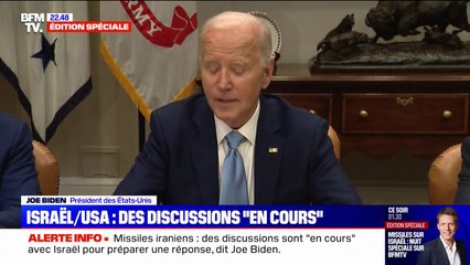 Joe Biden: "Les États-Unis apportent leur soutien total et inconditionnel à Israël"