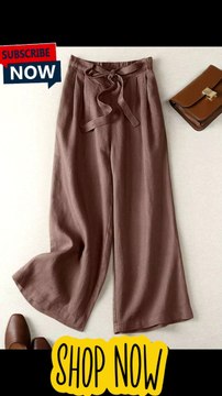 ZANZEA 2024 Summer Trousers Women Spring Wide Leg Pants High Waist Wide Leg Pantalon Casual Solid OL Work Palazzo Baggy Capris