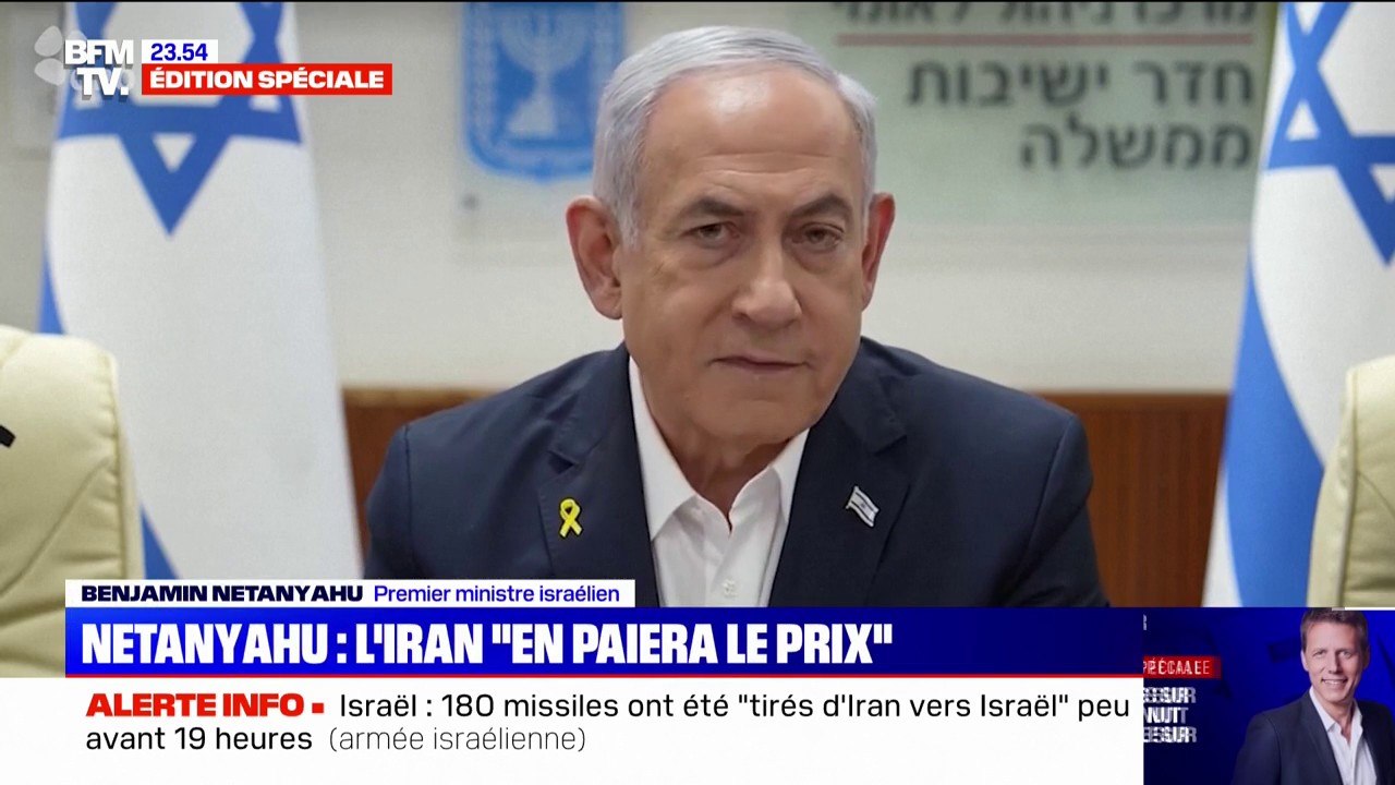 Benjamin Netanyahu: "L'Iran a fait une énorme erreur ce soir et paiera pour cette erreur"