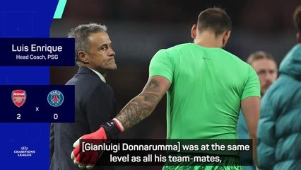 Enrique takes responsibility for PSG defeat at Arsenal