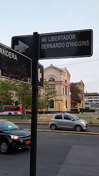 Avenida Libertador Bernardo O'Higgins in Santiago, Chile 