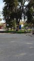 Plaza Yungay in Santiago, Chile 