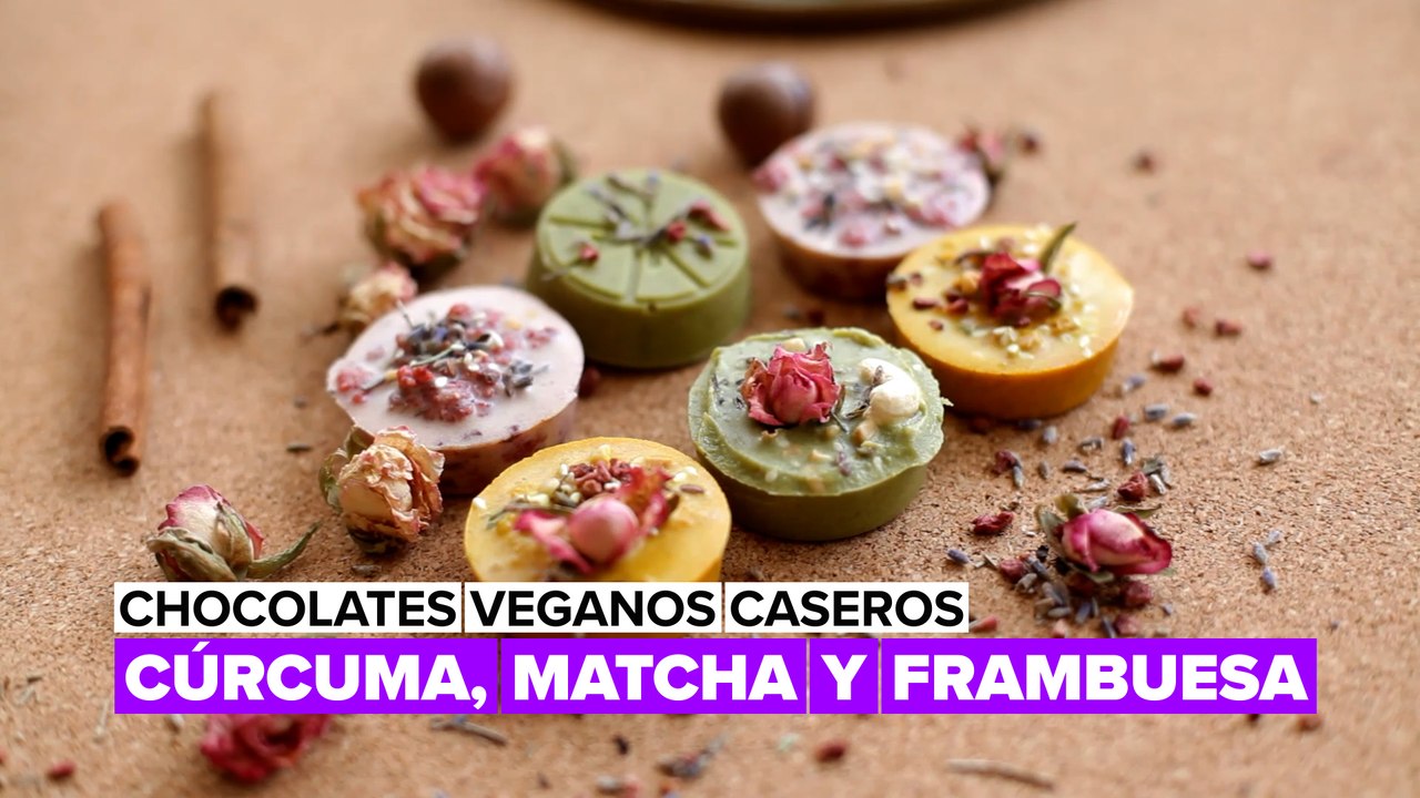 Chocolates veganos a todo color