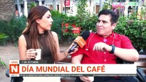 En el Día Mundial del Café, la población en la Plaza Principal 24 de Septiembre