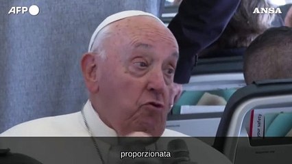 Medio Oriente, il Papa: "Una difesa sproporzionata e' immorale"