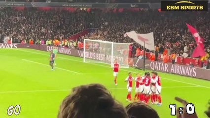 ARSENAL VS PSG (2:0) HIGHLIGHTS | kai havertz & saka Goal | CHAMPIONS LEAGUE 2024/25