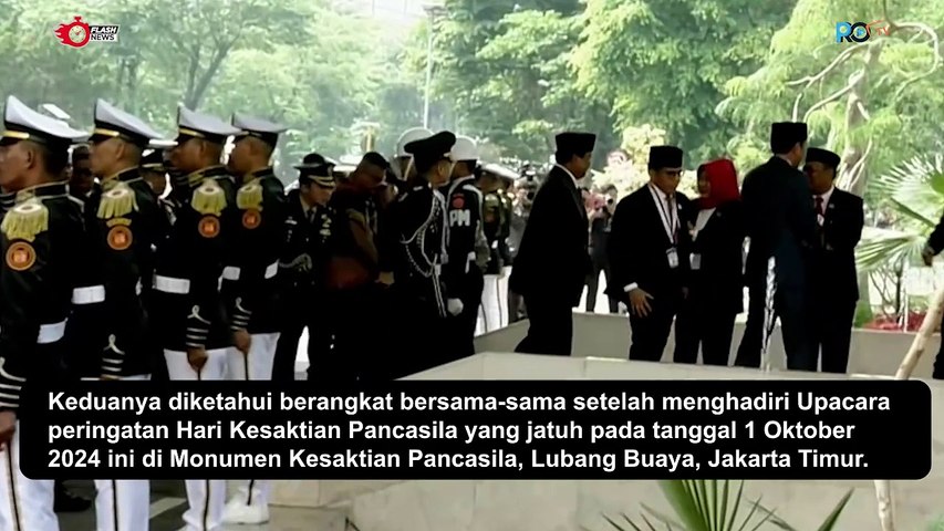 Prabowo Dan Presiden Jokowi Kompak Naik Mobil Kepresidenan RI 1 Ke Pelantikan DPR Terpilih